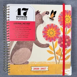 17 Month Planner AUG 2026 - DEC 2027 Monthly / Weekly Planner, Tabbed Monthly Dividers, Monthly & Weekly Planning Pages