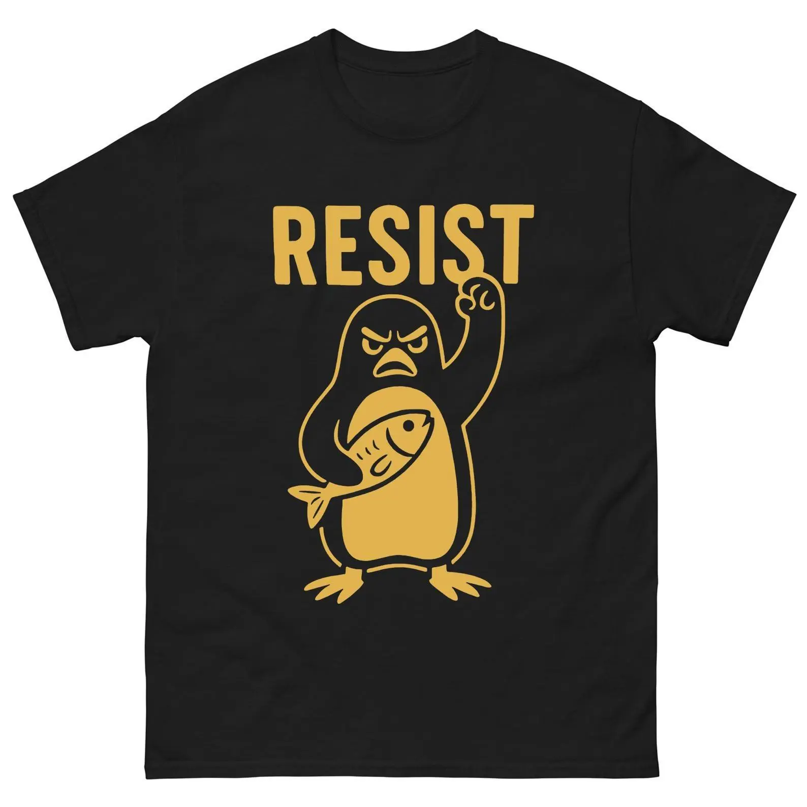 Penguins Resist Shirt, Flippers Up T-shirt, Heard Island Shirt, Protest Penguins Tshirt, Penguins Against Tariffs Tee, Subtle FDT Resistance