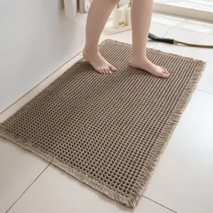 Ultra-Absorbent Non-Slip Bath Mat - Quick Dry Shaggy Bathroom Rug, Machine Washable Doormat & Long Kitchen Runner for Hardwood Floors