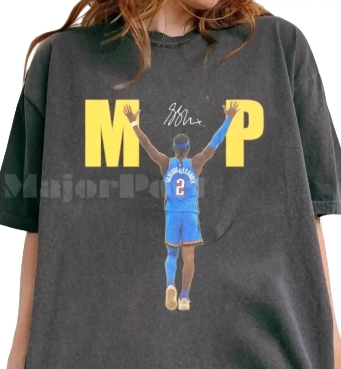 Vintage 90s Shai SGA Shirt, Oklahoma City Basketball Graphic Tee Sweatshirt Hoodie