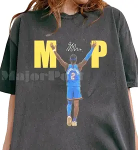 Vintage 90s Shai SGA Shirt, Oklahoma City Basketball Graphic Tee Sweatshirt Hoodie