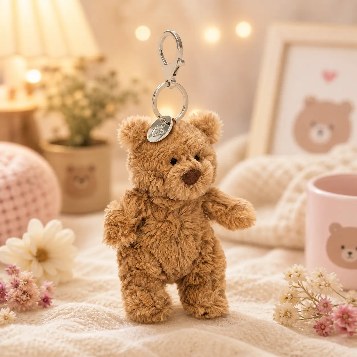 Jellycat Plush Keychain Cute Bag Charm Soft Bunny Frog Teddy Aesthetic Kawaii Mini Stuffed Toy Gift for Women Girls 2026 Trend