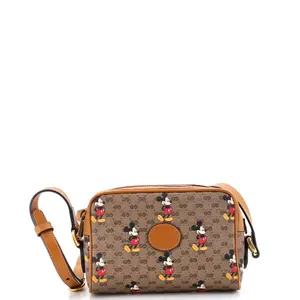 Pre-owned GUCCI material Messenger Bags Disney Mickey Mouse Shoulder Bag Printed Mini GG Coated Canvas Mini by Rebag