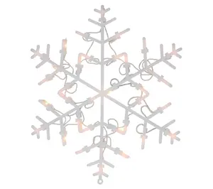 Norhtlight 13.5" Lit Snowflake Christmas WindowSilhouette
