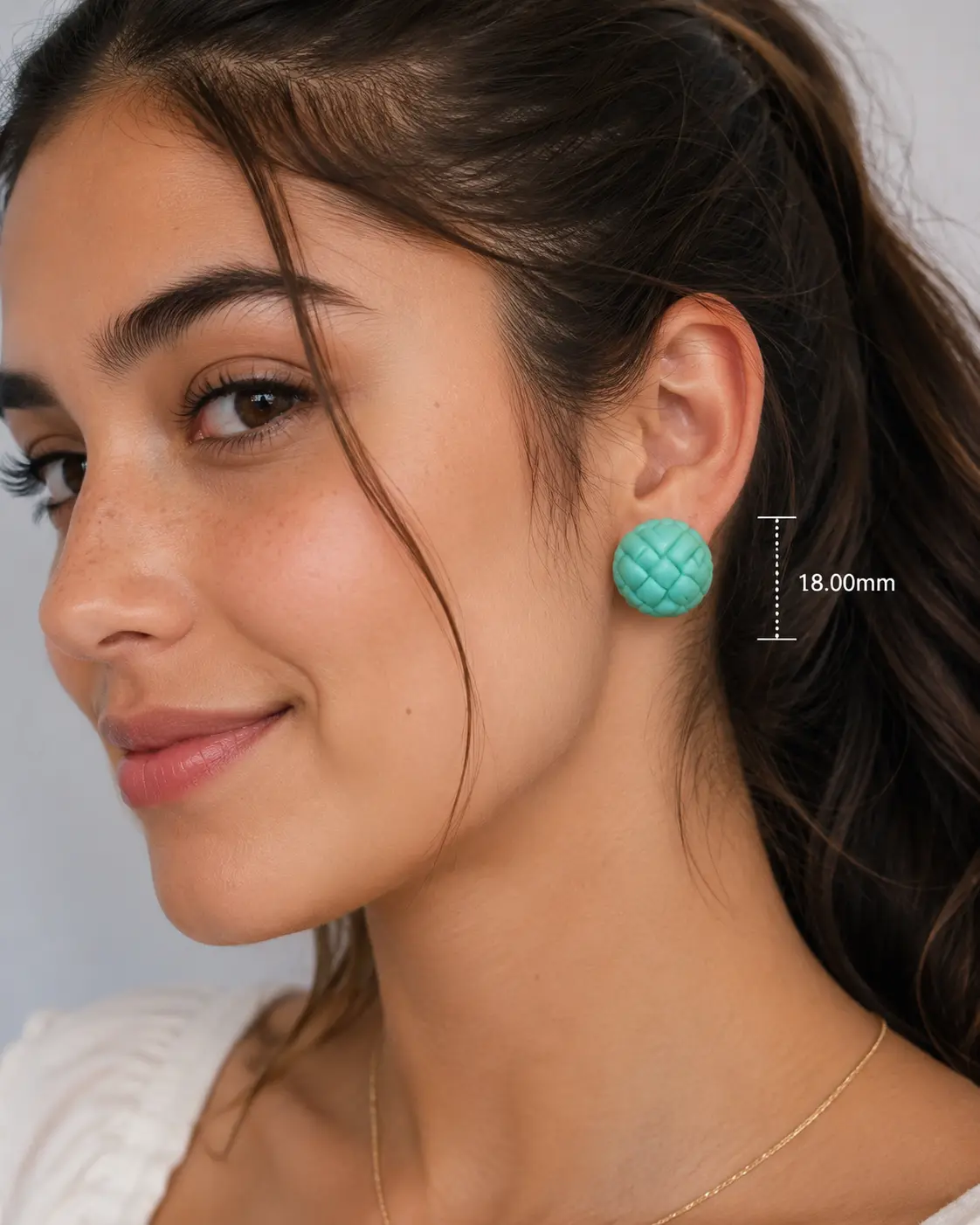 Handmade Cute bread Inspired Stud Earrings