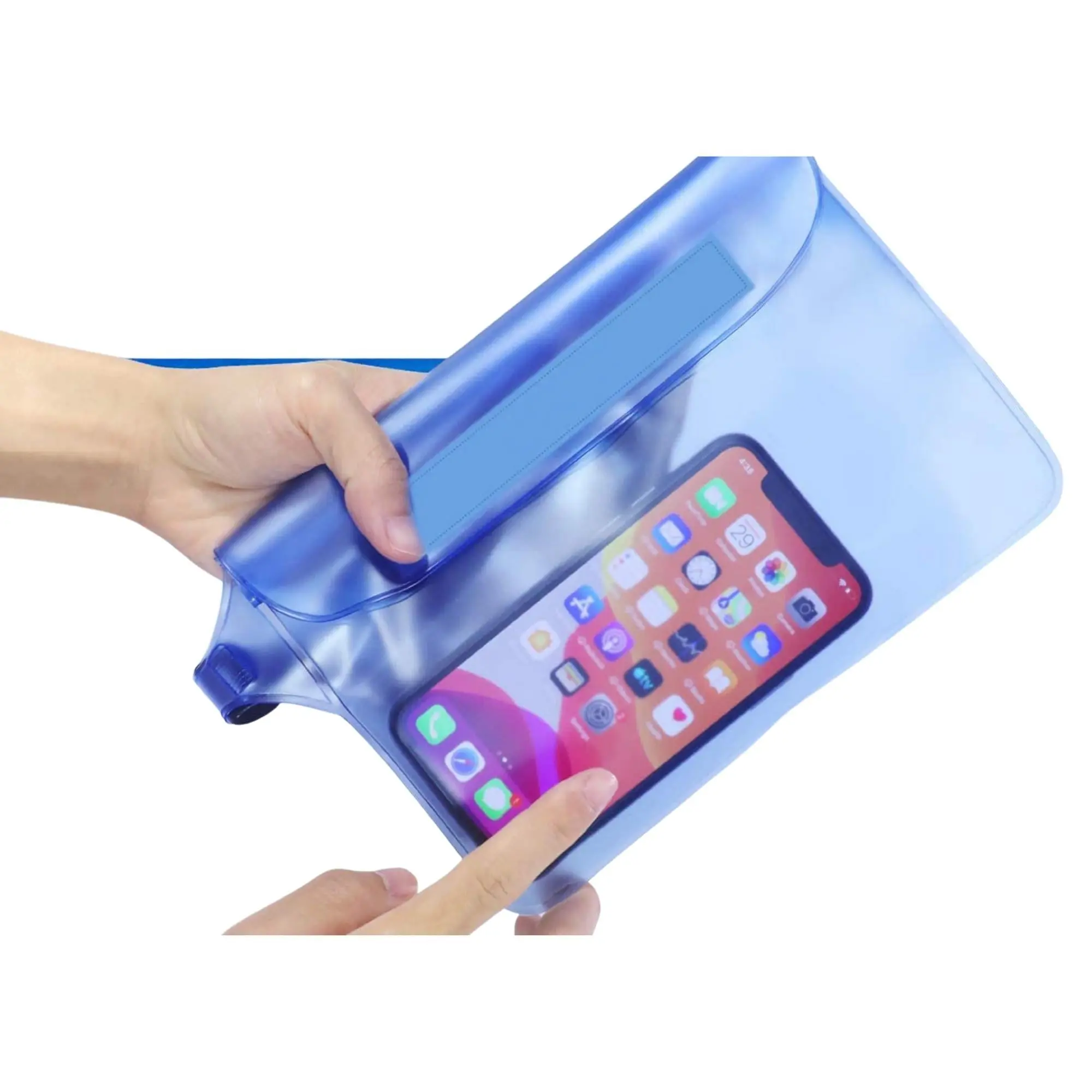 Women's Waterproof Waist Pack with Adjustable Waist Strap - Touchscreen-Friendly Transparent PVC Pouch, All-Weather Protection for Beach, Outdoor Activities, Holds Accessories for Boys