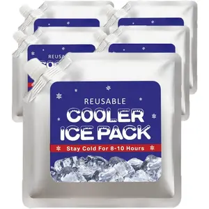 Ice Packs for Lunch Box/Coolers, Bag, or Backpack Coolers - Cold Up to 8-12 Hours Long Lasting for Camping Picnic, Outdoor Activities,  Delivery