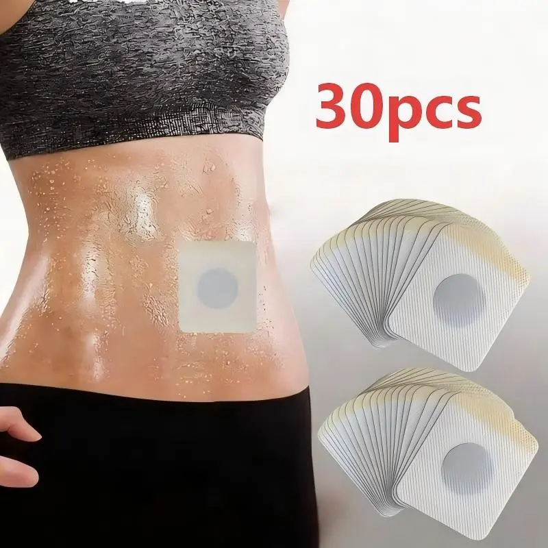 30-Piece Abdominal Patch Set, Breathable, Heat Patches, Heating Patches, Ideal for Abdomen and Legs, Enhances Appearance, Perfect Gift for Gym, Home, Travel, Portable Use