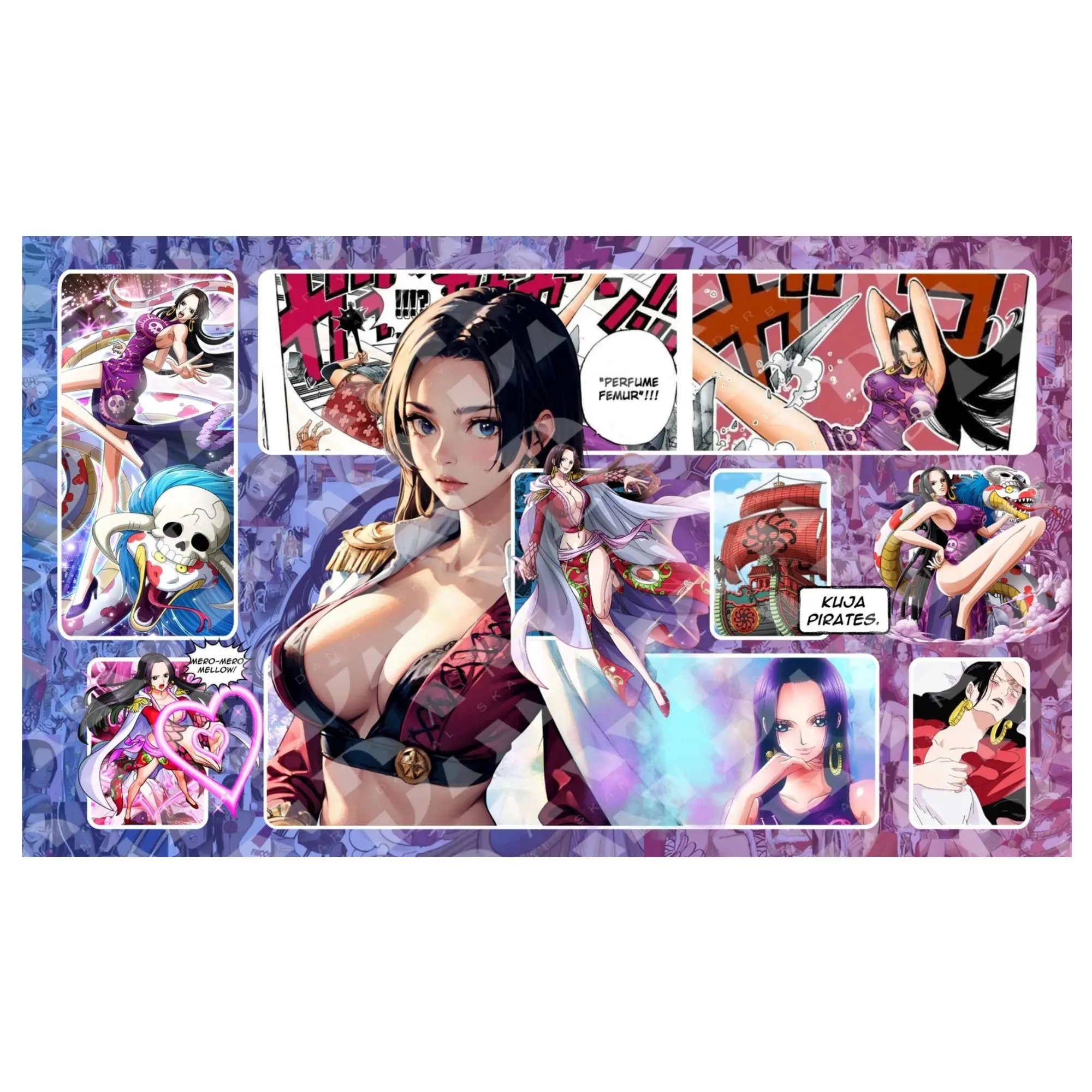 Hancock TCG Playmat, Anime Gaming Desk Mat and Mousepad
