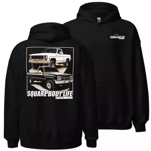 Squarebody Hoodie Two Sided, Square Body Life Trucks Hooded Pullover
