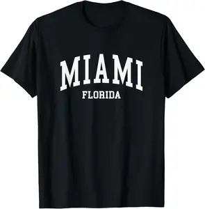 100% Cotton Miami - Florida - Throwback Design - Classic T-Shirt