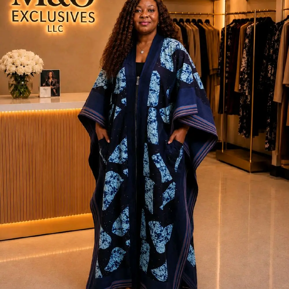 Kimono Dress with Zipper, Women's Casual