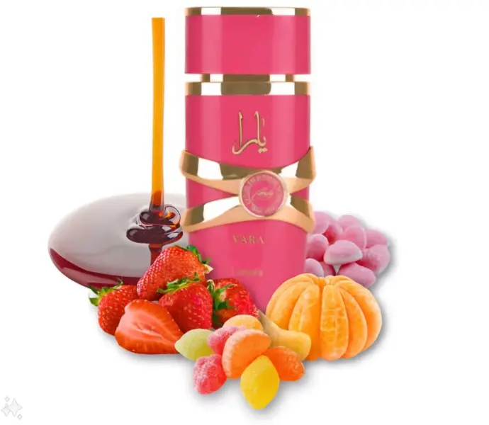 Lattafa | Yara | Candy | Women's Fragrance | 100 ML 3.4 OZ | Eau De Parfum | Black Currant - Green Tangerine & Strawberry Fizz Candy