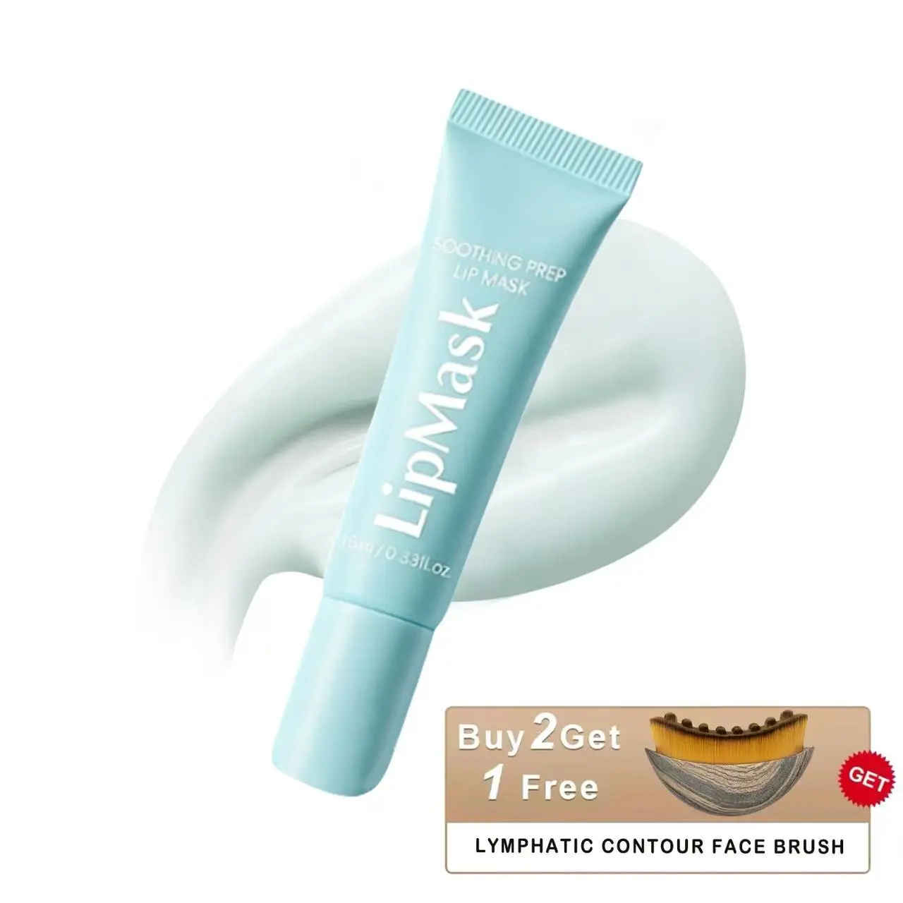 Soothing Prep Lip Mask — Gentle Exfoliator for Lips, Hygienic & Easy Application, Daily Lip Care, Cooling peel-off lip mask for smoother lip prep and a hydrated feel