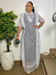 POlKA LACE ELEGANCE ( AZUREISH WHITE)