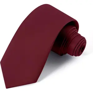 Black Ties For Men Solid Pure Color Formal Neckties 3.15" (8CM) Men's Tie for Business and Wedding with Gift Box