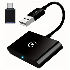 2024 iPhone Wireless Carplay Adapter Upgrade Apple Carplay Wireless Adapter Convert Wired to Wireless CarPlay Dongle Plug & Play Fit for Cars with Factory CarPlay Function