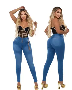 Liana Women's High-Waisted Skinny Denim Jeans - Colombian Butt Lifting, Ankle Length, Curvy Tummy Control Fit, Cold Wash, Versatile for Crop Tops & Stylish Outdoor Wear, Tummy Control Jeans