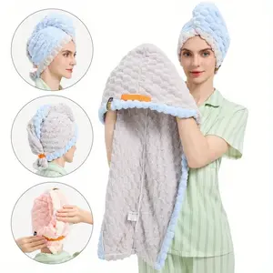 1pc Women'S Extra Large Quick-Dry Hair Towel - Super Absorbent Microfiber Turban with Wide Brim, 50x70cm (19.69x27.56in) for Curly, Wavy, Straight Hair - Thick & Soft for Home, Travel, Christmas Gift, Hair Towel For Women, Hair Towel For Men