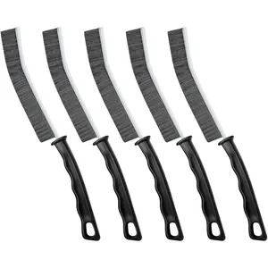 "Multifunctional Hard-Bristled Crevice & Grout Brush – Perfect for Bathroom, Kitchen, and Tight Corners!"