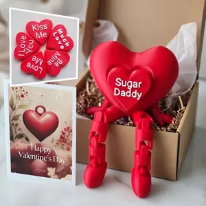 Cute Heart Keychain with Dangling Legs – Bag Charm Decor, Key Ring , Wrist Strap, Valentine Gift , Back to School Gift for Boys & Girl, Cute Gift for Her & Him