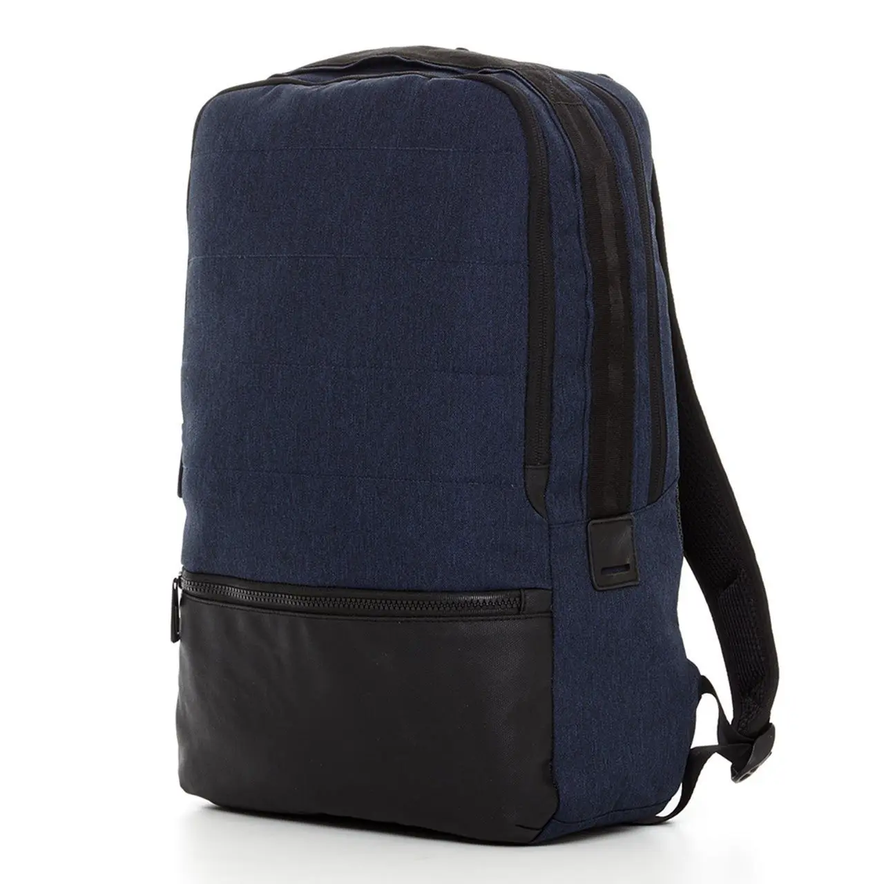 Hank Backpack 9BG9047M Minimalist Style Lightweight Cotton Polyester Unisex Office Travel School Bag with Zip Compartments & Padded Straps