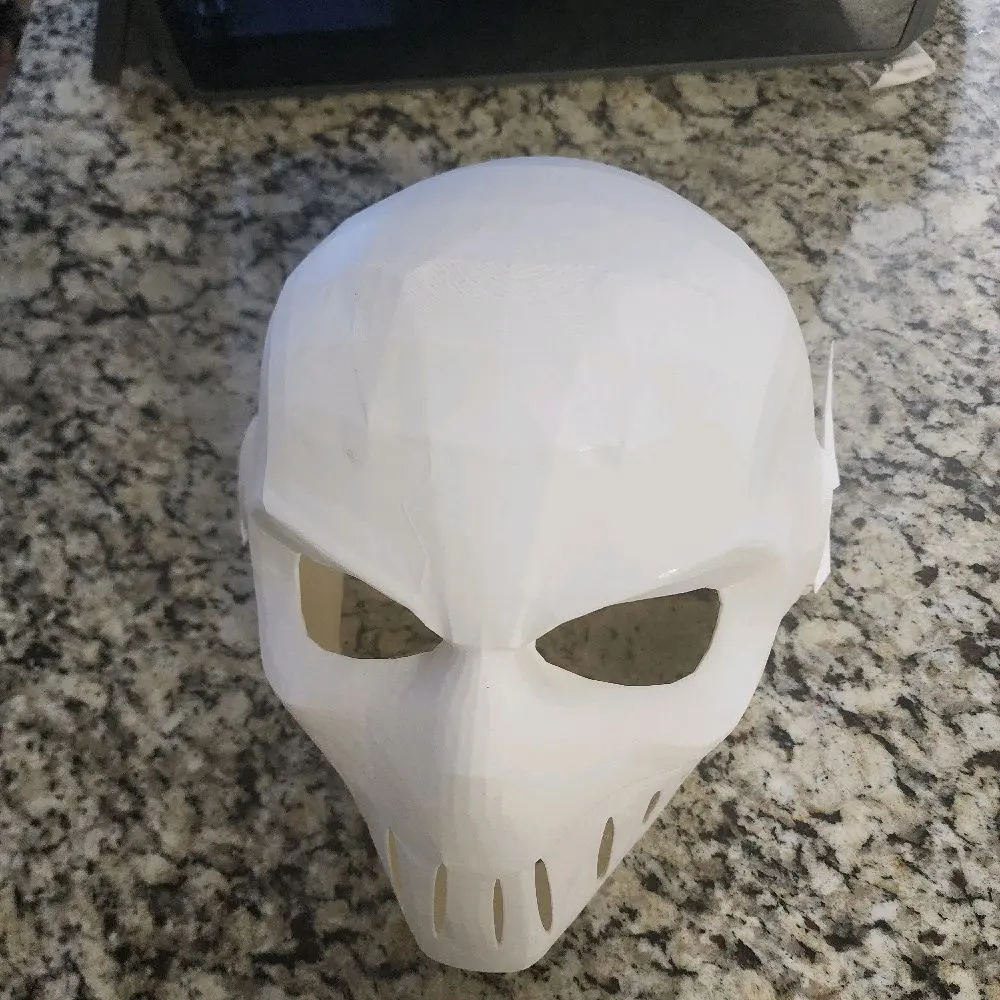 Flash Helmet - White Skull Design for Halloween and Cosplay Events