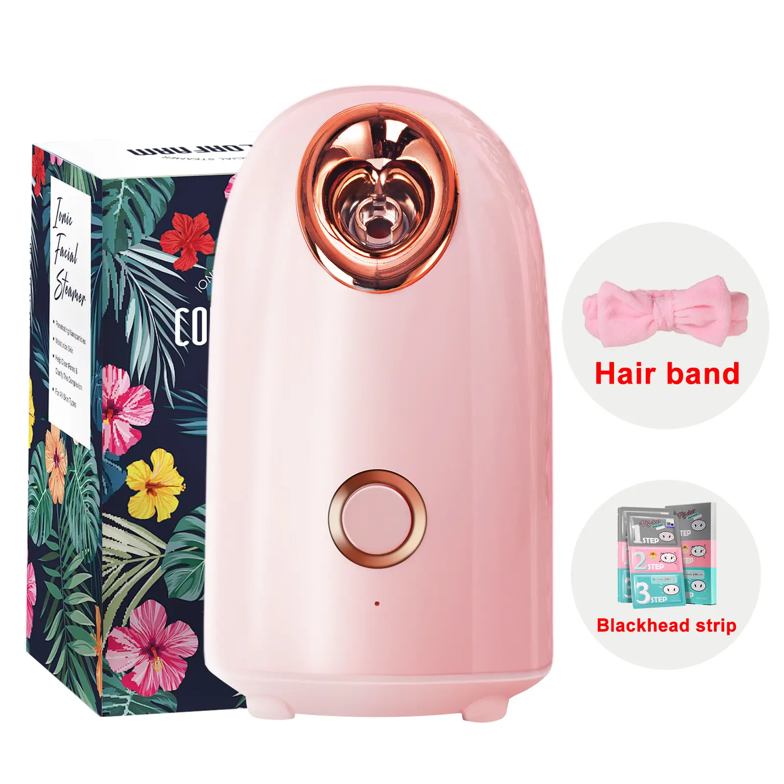 Nano Ionic Facial Steamer - Pore Removal Facial Care Tool, Beauty Device for Deep Cleaning, Unclogging Pores, Hot Mist Humidifier Towel Steamer, Home Sauna Spa for Radiance Boost