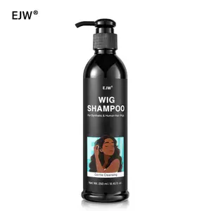 EJW Synthetic and Human Hair Wigs Shampoo – Gentle Cleansing, Color-Safe – With Keratin and Jojoba Oil – Anti-Frizz, Smooth and Moisturizing Wig Shampoo – 8.45 fl oz