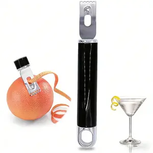 2pcs Professional Grooved Lemon Zester Peeler 2-in-1