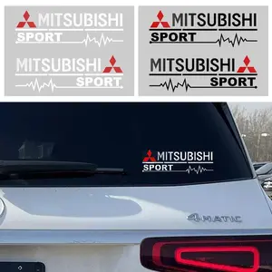 2PCS Car Styling Car Rearview Mirror Decoration Sticker Car Decal For Mitsubishi  Ralliart Lancer 9 Outlander ASX L200 Pajero EX Accessories Car Stickers