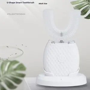 IntelligentToothCleaner U-Shaped Smart ToothCleaner for Adults Rechargeable Sonic ToothCleaner with Replaceable Brush Lazy Gadget Holiday Gift