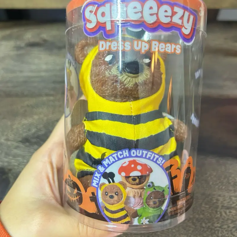 Unisex Halloween Bee Dress-Up Squeezy Stress Toy, Halloween Squishies Stress Relief Toy for Kids