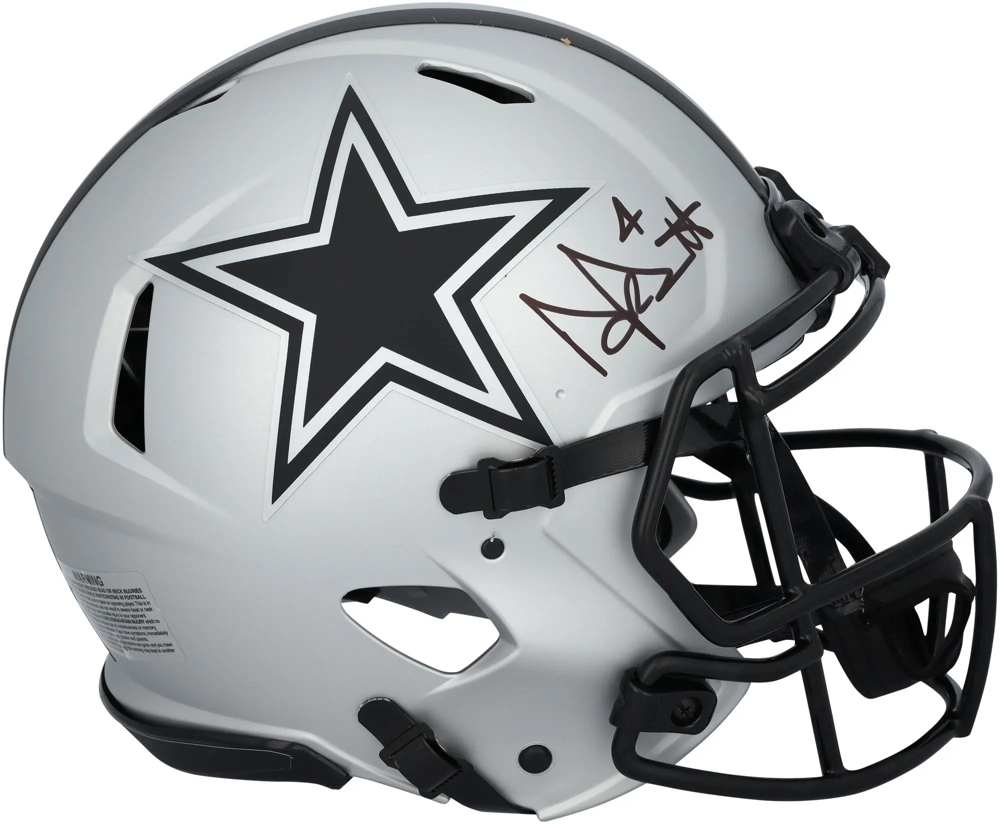 Dak Prescott Dallas Cowboys Autographed Riddell Rave Speed Authentic Helmet - Fanatics Authentic Certified
