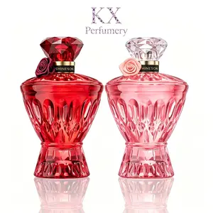 2-Pack Perfume Set Ruby & Pink Gemstone 75ml Each Oriental Floral Fresh Fruit Crystal Bottles Perfect for Gifting TikTokBeauty summervibes,
