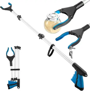 43 Inch Grabber Reacher Tool, Grabbers for Seniors, Trash Picker Upper Grabber, 360 Degree Rotating Jaw Magnets, Foldable Graber Tool, Arm Extension