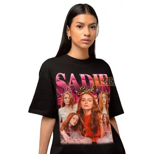 Sadie Sink Retro Shirt , Homage Fan Gift, funny shirt gift, funny graphic tee shirt