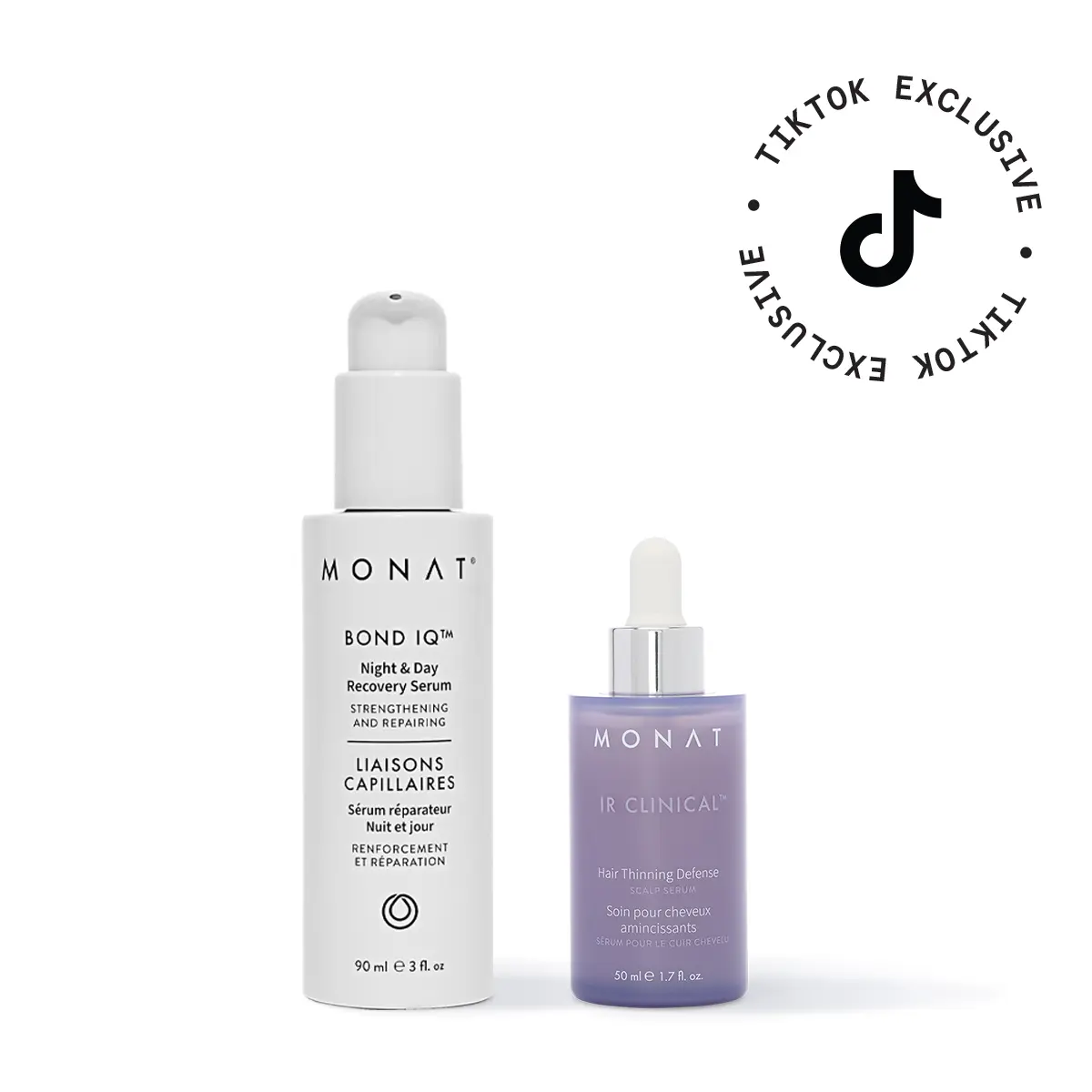 MONAT Round the Clock Repair Duo | Hair Growth & Bond Repair Serums for Thinning & Damaged Hair