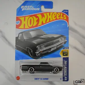 Hot Wheels Chevy El Camino Flat Black 2025 Fast & Furious Collectible Car Model 9/10 HW Screen Time