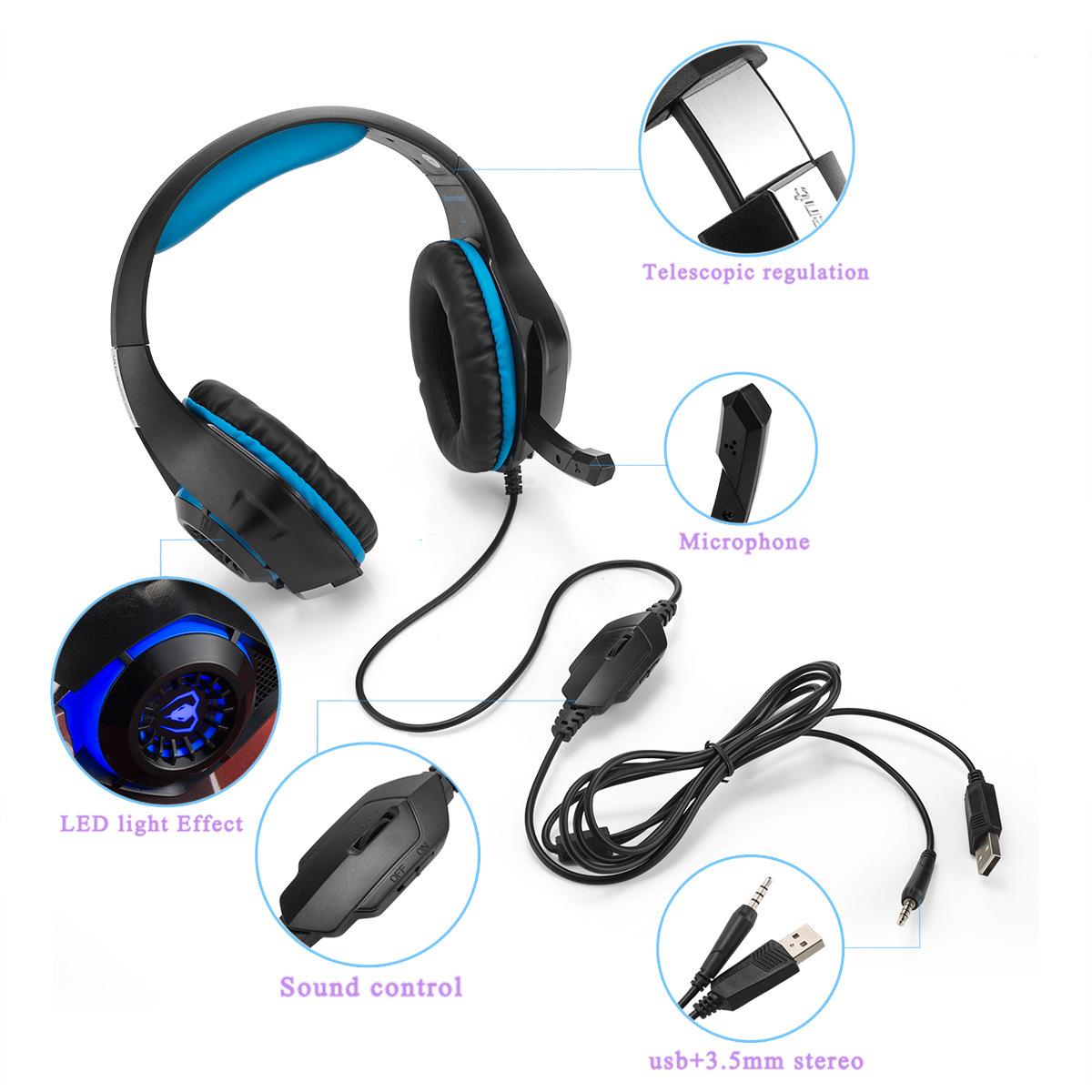 Beexcellent Gaming Wired Headphones, PlayStation, Xbox, PC