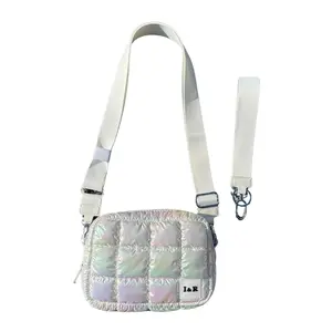 Iris Galaxy Accessory Crossbody Bag (#24234) Adjustable Strap Puff Bag - By Iris & Rainbow