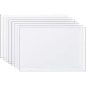 Quilting Template Plastic Sheets Translucent 12 x 18 Inches Reusable Cutting Templates for Fabric 8 Pack