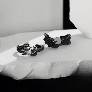 2pcs Sun Moon Open Adjustable Ring, Minimalist Couple Matching Band for Men and Women, Fashion Jewelry for Dating Vacation, Ideal Romantic Couple Gift