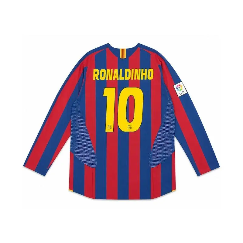 Nike Men's FC Barcelona Re-Issue 2005/06 Ronaldinho #10 Home Jersey Multicolor, from StockX Nike Men's FC Barcelona Re-Issue 2005/06 Ronaldinho #10 Home Jersey Multicolor, from StockX