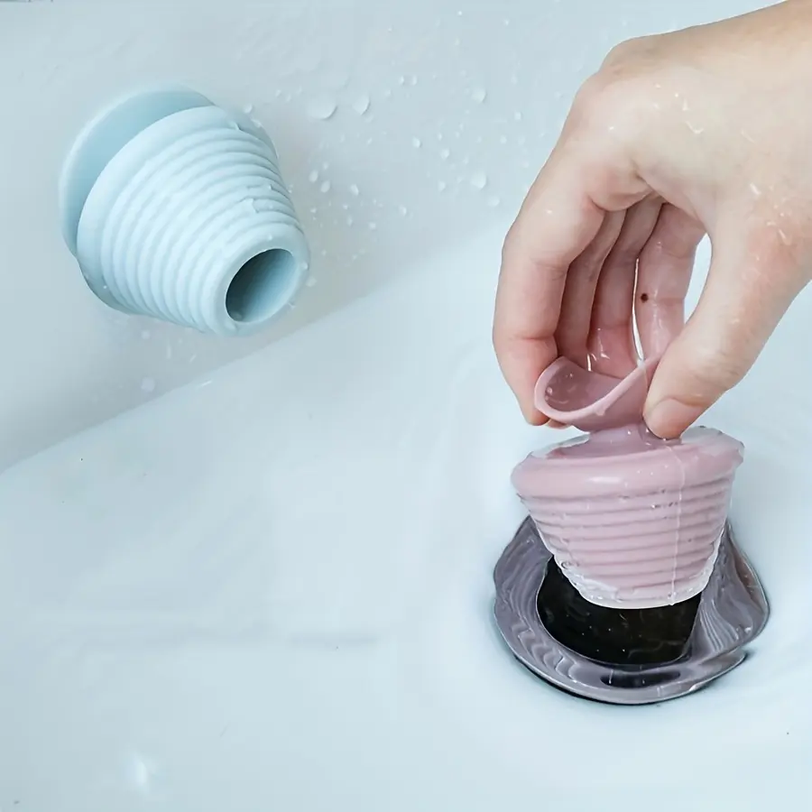 1PC Wash basin drain plug silicone anti odor and anti reverse odor bathtub mop sink drain plug, Tub Drain Cover, Bath Tub Drain Stoppers, Bathroom Accessory