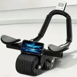 2026Ab Roller Wheel Workout Abdominal Fitness Wheel for Core Muscles Training with Digital Timer Phone Holder Smart Rebound Dual-Wheel Design Eco-Friendly Build maquina abdominal total body rueda summerwins,summerwins,father'sdaygifts,bathingsuitwomenset