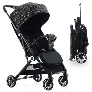 Lightweight Baby Stroller, All-Round Stroller for Babies 0-3 Years Old: One-Click Fold, Only 11.68 lbs, Features Large Storage Basket,  Suitable for Travelling