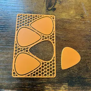 Slim Wallet Guitar Picks - Portable 3D Printed Pick Set for Guitarists