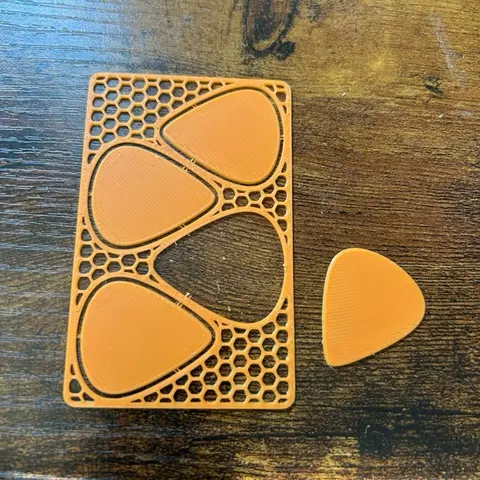 Slim Wallet Guitar Picks - Portable 3D Printed Pick Set for Guitarists