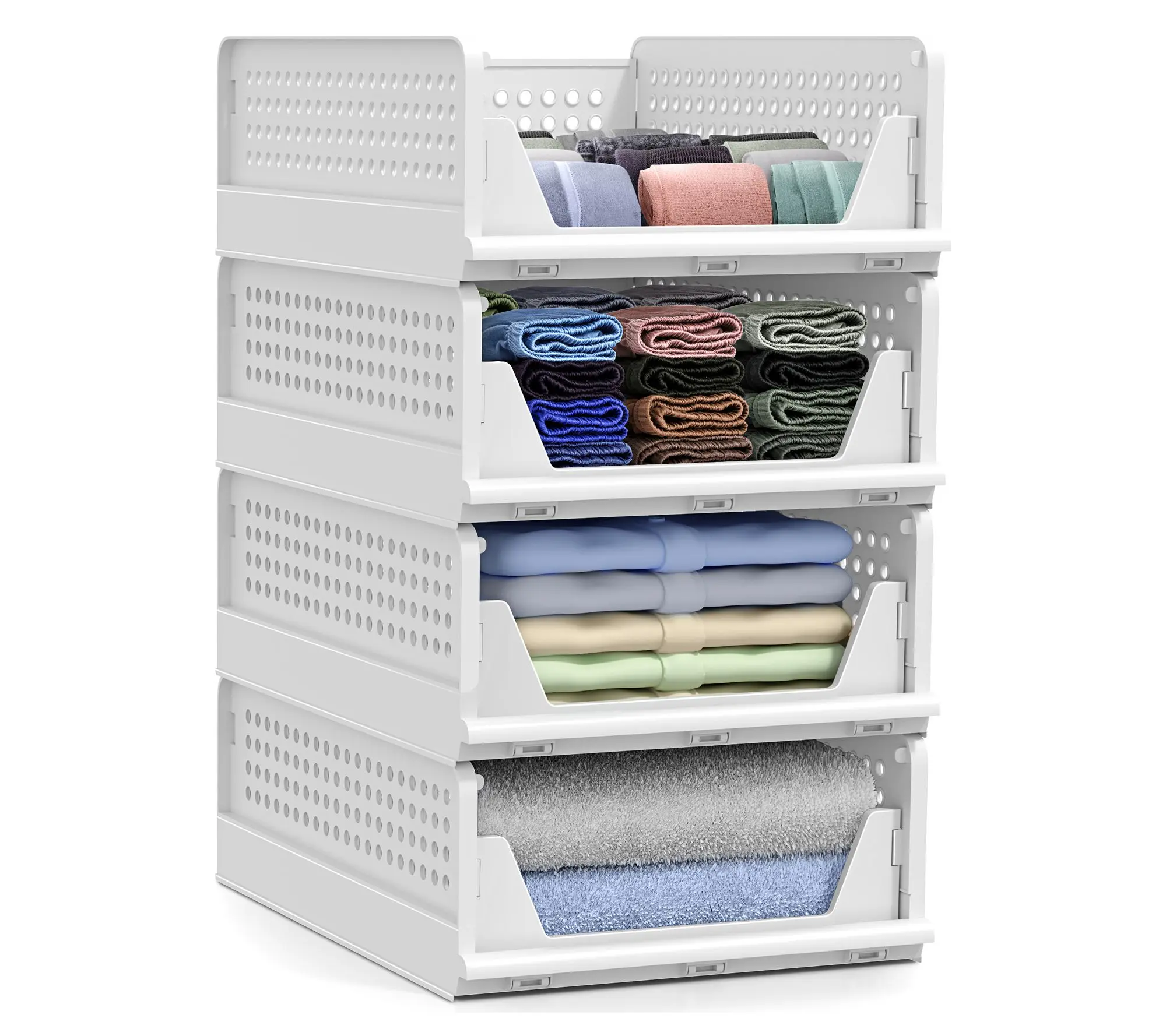Sorbus Shelf Organizer - Closet Shelf Organizer4 Pack Small Sorbus Shelf Organizer - Closet Shelf Organizer4 Pack Small